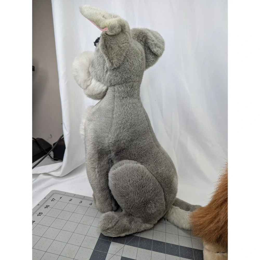 Disney Lady and the Tramp Dog Plush 17 Inch Metal Collar Tag Stuffed Animal Toy